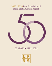 NS Law Foundation current Annual Report cover